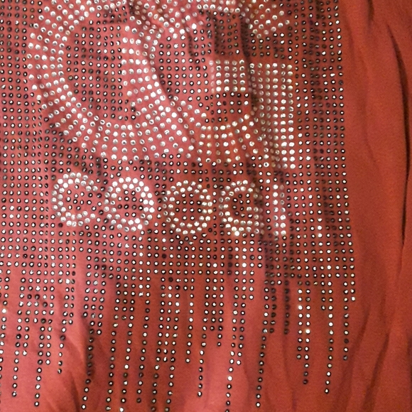 COOGI rhinestone shirt with keyhole back size M - Picture 6 of 6